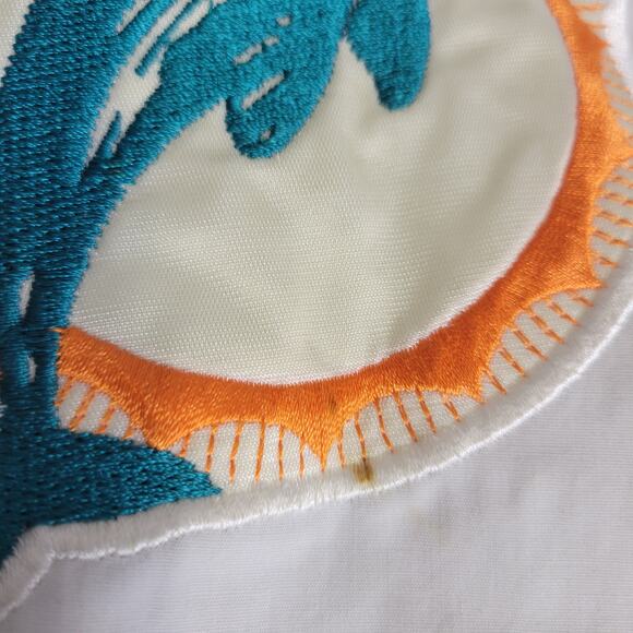 Miami Dolphins Puffer Jacket Vintage PRO PLAYER 75th Anniversary NFL Mens XXL - Picture 7 of 16